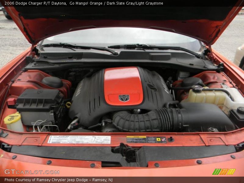 Go Mango! Orange / Dark Slate Gray/Light Graystone 2006 Dodge Charger R/T Daytona