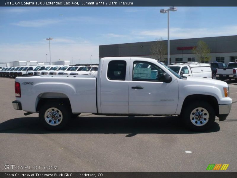 Summit White / Dark Titanium 2011 GMC Sierra 1500 Extended Cab 4x4