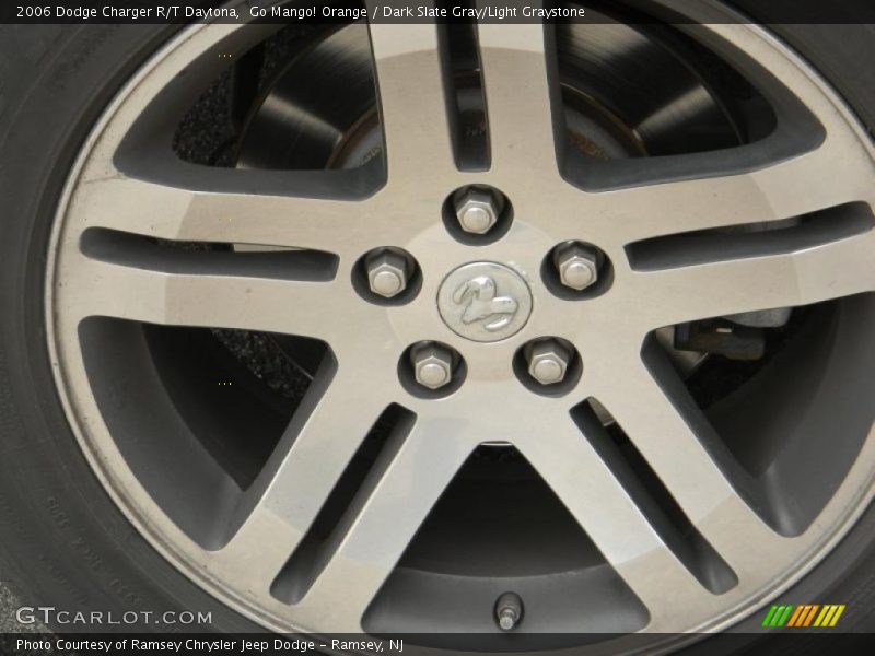 Go Mango! Orange / Dark Slate Gray/Light Graystone 2006 Dodge Charger R/T Daytona