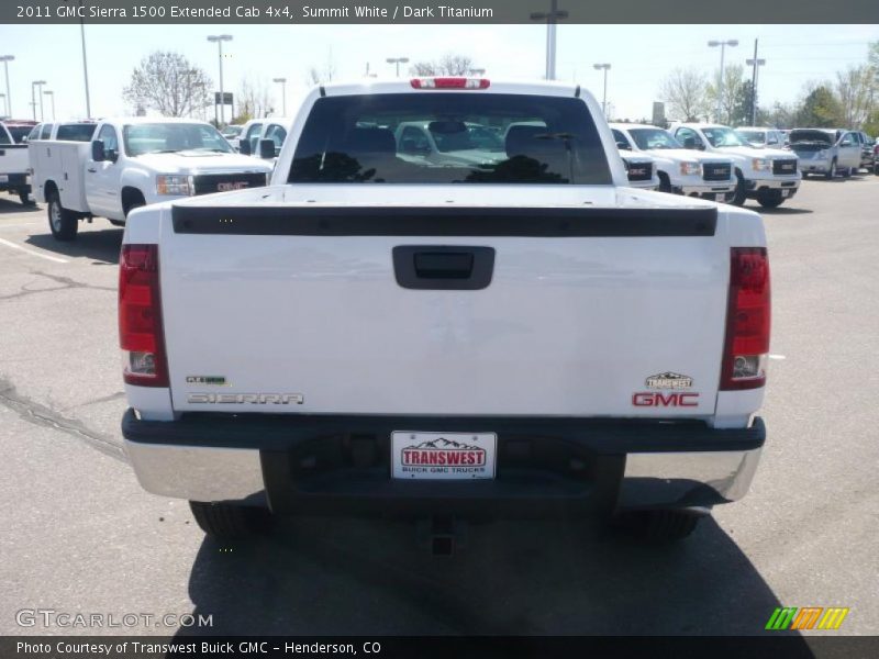Summit White / Dark Titanium 2011 GMC Sierra 1500 Extended Cab 4x4