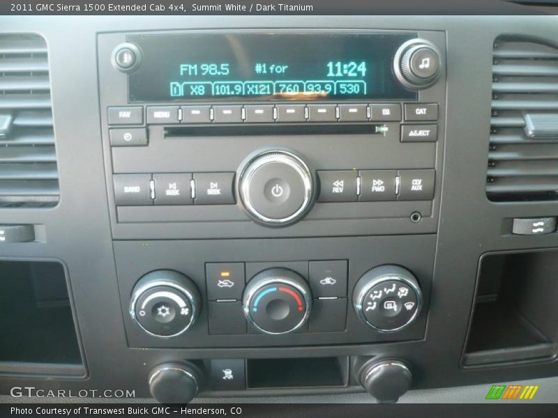 Summit White / Dark Titanium 2011 GMC Sierra 1500 Extended Cab 4x4