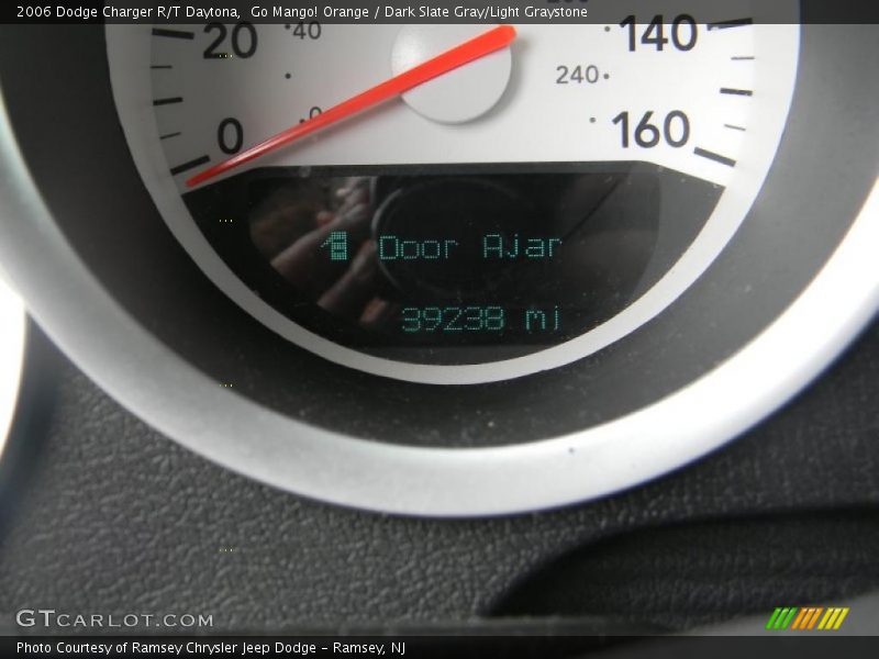 Go Mango! Orange / Dark Slate Gray/Light Graystone 2006 Dodge Charger R/T Daytona