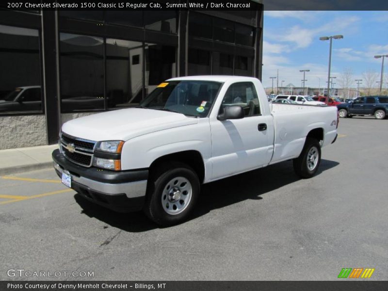 Summit White / Dark Charcoal 2007 Chevrolet Silverado 1500 Classic LS Regular Cab