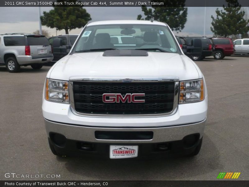 Summit White / Dark Titanium 2011 GMC Sierra 3500HD Work Truck Regular Cab 4x4