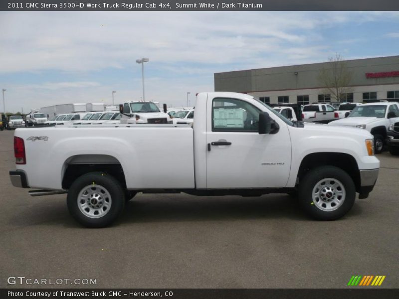Summit White / Dark Titanium 2011 GMC Sierra 3500HD Work Truck Regular Cab 4x4
