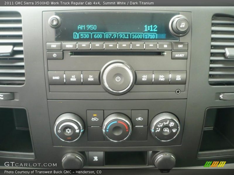 Summit White / Dark Titanium 2011 GMC Sierra 3500HD Work Truck Regular Cab 4x4