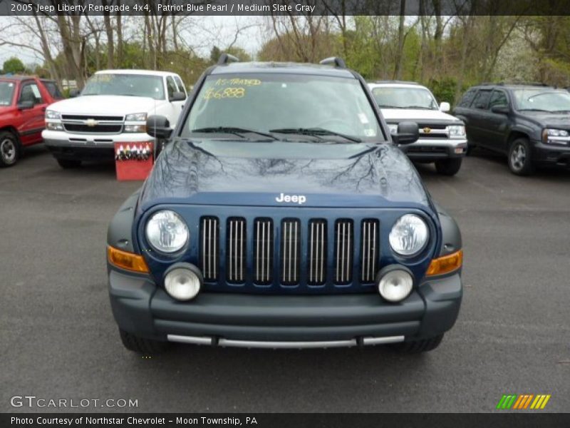 Patriot Blue Pearl / Medium Slate Gray 2005 Jeep Liberty Renegade 4x4