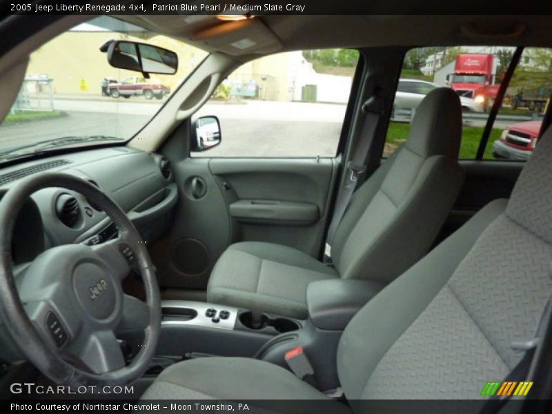 Patriot Blue Pearl / Medium Slate Gray 2005 Jeep Liberty Renegade 4x4
