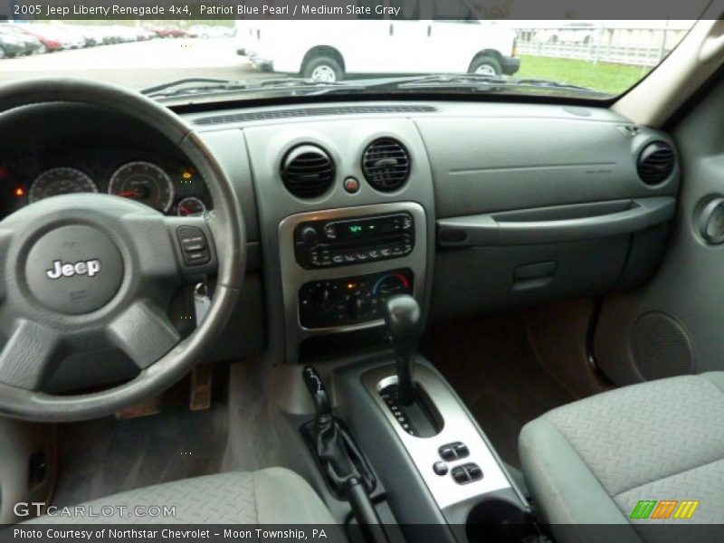 Patriot Blue Pearl / Medium Slate Gray 2005 Jeep Liberty Renegade 4x4