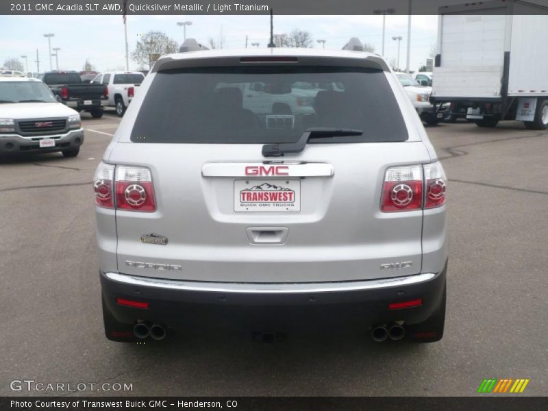 Quicksilver Metallic / Light Titanium 2011 GMC Acadia SLT AWD