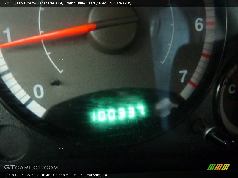 Patriot Blue Pearl / Medium Slate Gray 2005 Jeep Liberty Renegade 4x4