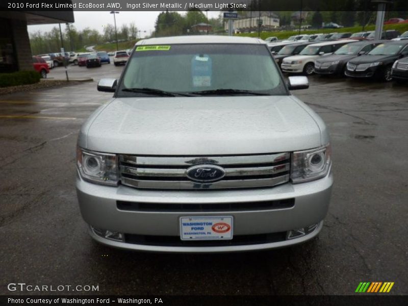 Ingot Silver Metallic / Medium Light Stone 2010 Ford Flex Limited EcoBoost AWD