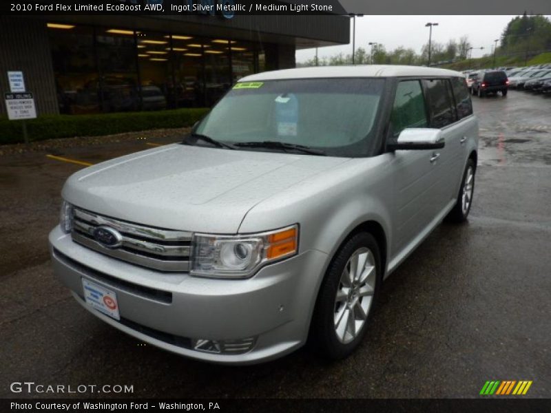 Ingot Silver Metallic / Medium Light Stone 2010 Ford Flex Limited EcoBoost AWD