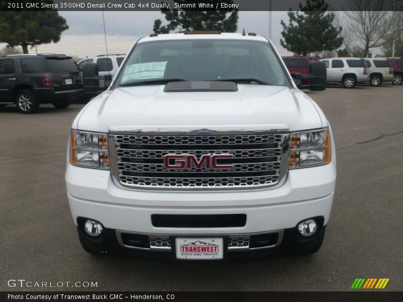 Summit White / Ebony 2011 GMC Sierra 3500HD Denali Crew Cab 4x4 Dually