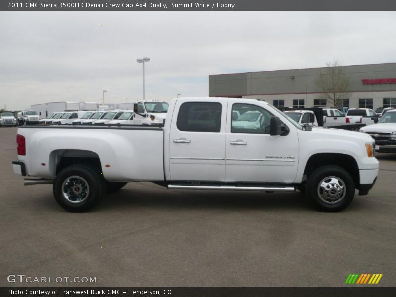Summit White / Ebony 2011 GMC Sierra 3500HD Denali Crew Cab 4x4 Dually