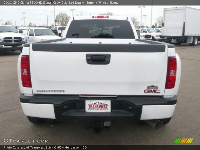 Summit White / Ebony 2011 GMC Sierra 3500HD Denali Crew Cab 4x4 Dually