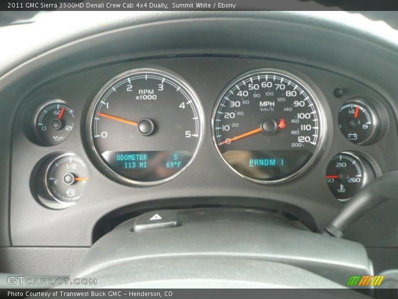 Summit White / Ebony 2011 GMC Sierra 3500HD Denali Crew Cab 4x4 Dually