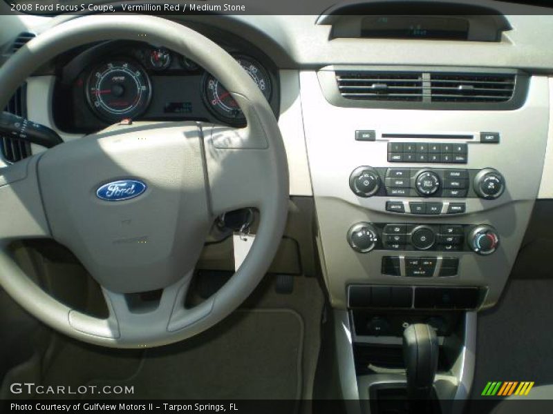 Vermillion Red / Medium Stone 2008 Ford Focus S Coupe