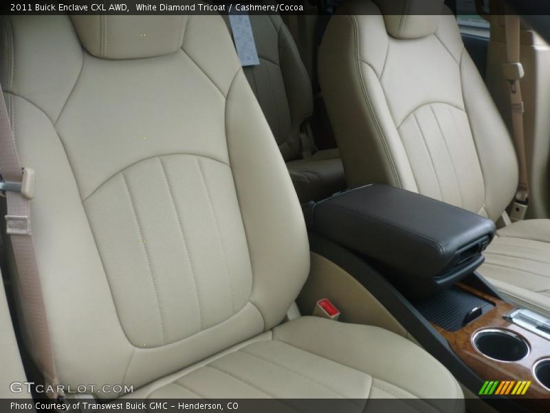 White Diamond Tricoat / Cashmere/Cocoa 2011 Buick Enclave CXL AWD
