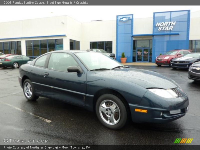 Steel Blue Metallic / Graphite 2005 Pontiac Sunfire Coupe
