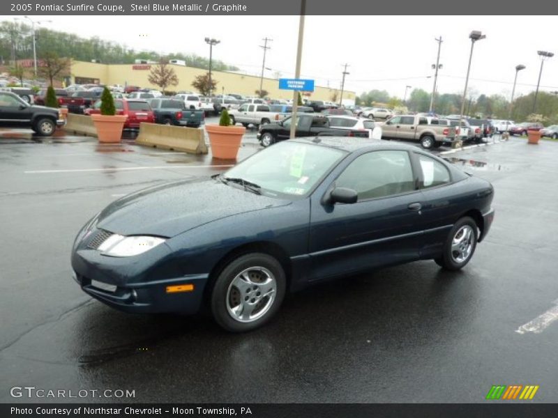 Steel Blue Metallic / Graphite 2005 Pontiac Sunfire Coupe