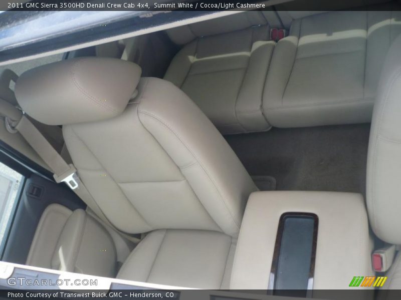 Summit White / Cocoa/Light Cashmere 2011 GMC Sierra 3500HD Denali Crew Cab 4x4