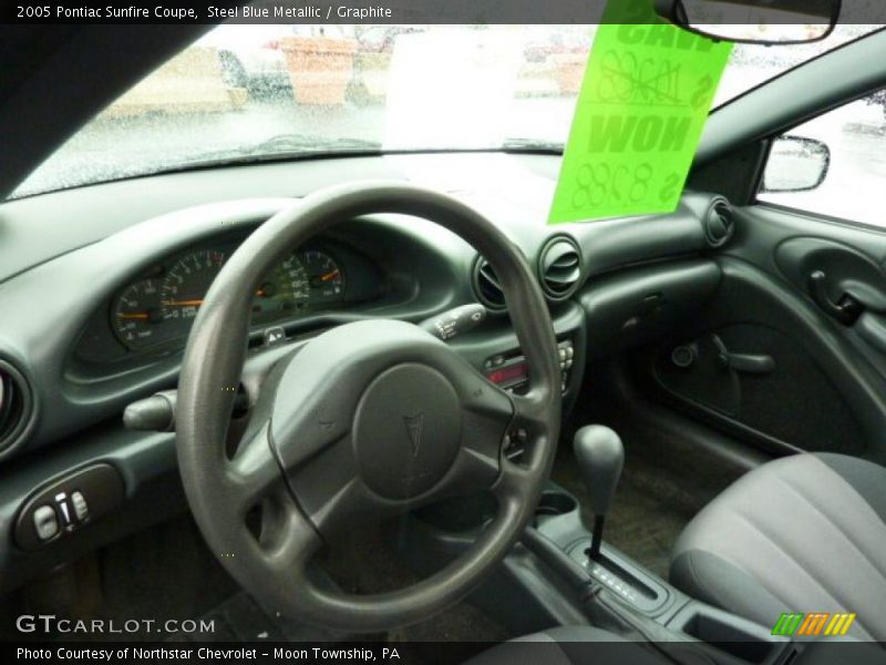 Steel Blue Metallic / Graphite 2005 Pontiac Sunfire Coupe