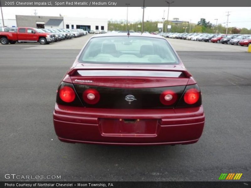 Sport Red Metallic / Medium Gray 2005 Chevrolet Impala LS