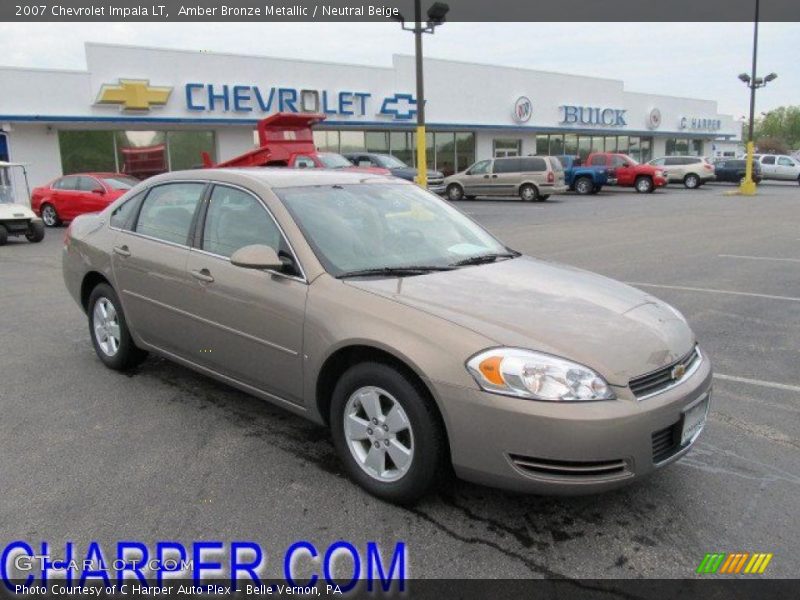 Amber Bronze Metallic / Neutral Beige 2007 Chevrolet Impala LT