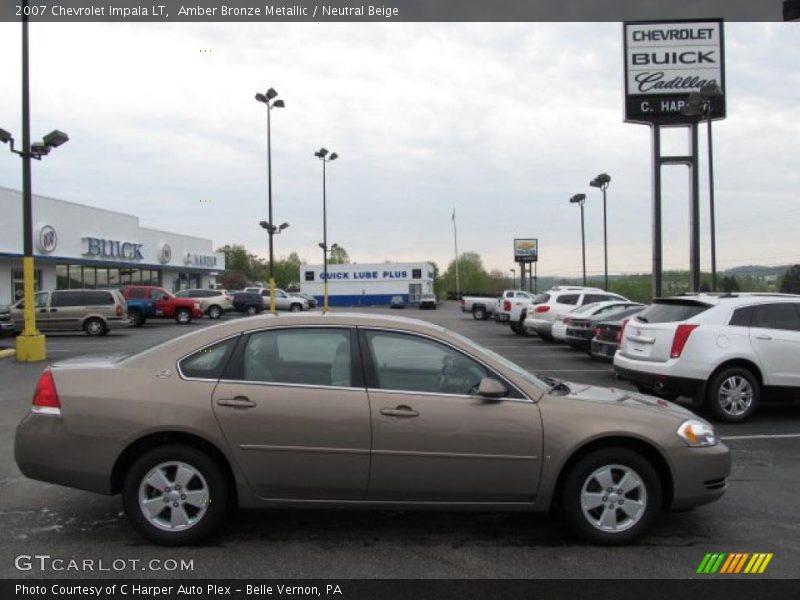 Amber Bronze Metallic / Neutral Beige 2007 Chevrolet Impala LT