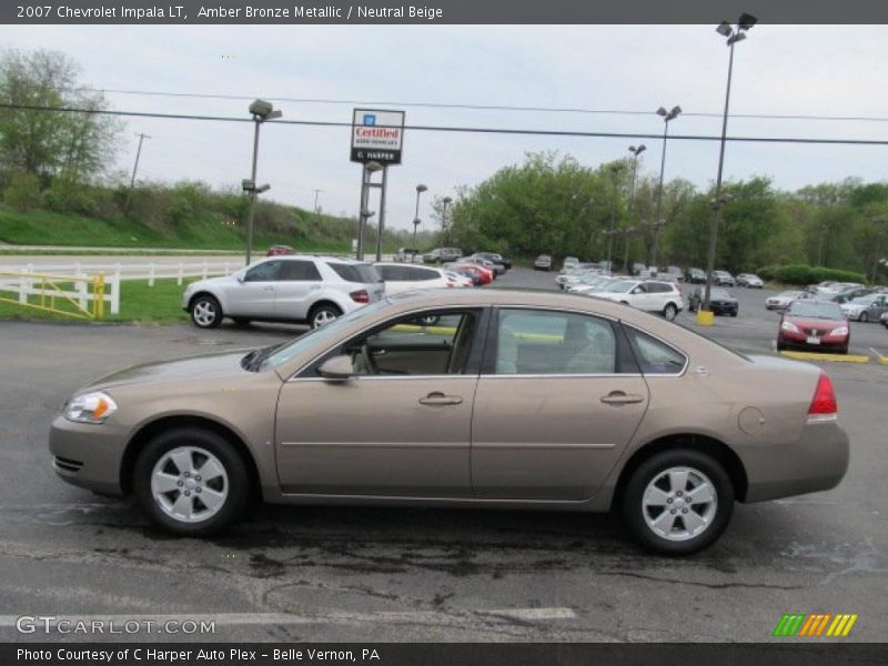Amber Bronze Metallic / Neutral Beige 2007 Chevrolet Impala LT