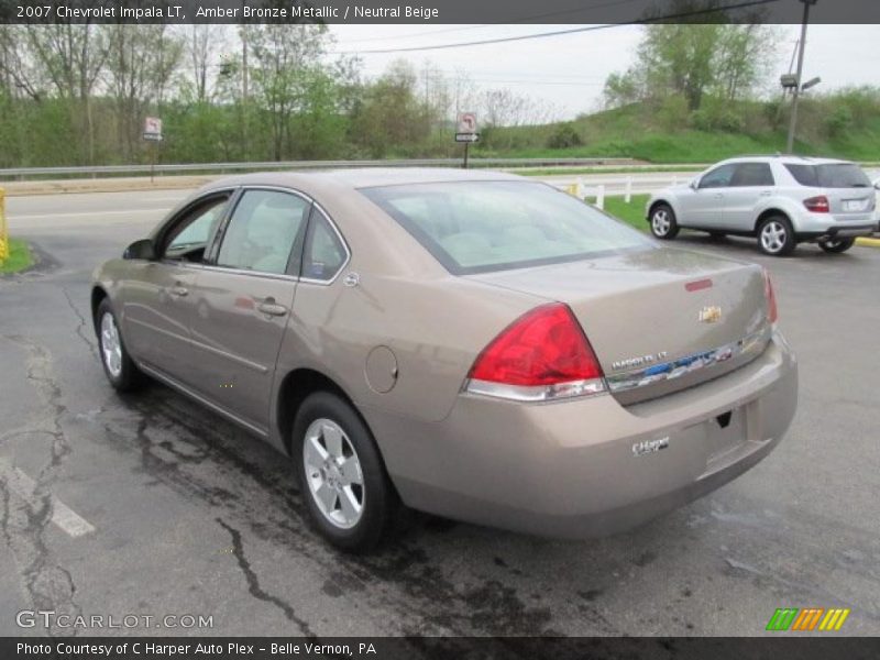 Amber Bronze Metallic / Neutral Beige 2007 Chevrolet Impala LT
