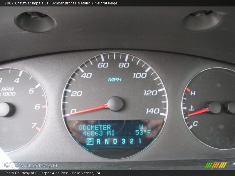 Amber Bronze Metallic / Neutral Beige 2007 Chevrolet Impala LT