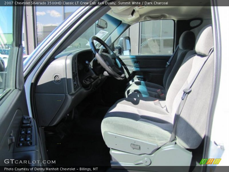Summit White / Dark Charcoal 2007 Chevrolet Silverado 3500HD Classic LT Crew Cab 4x4 Dually