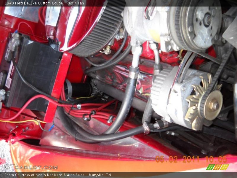 Red / Tan 1940 Ford DeLuxe Custom Coupe