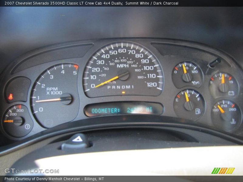 Summit White / Dark Charcoal 2007 Chevrolet Silverado 3500HD Classic LT Crew Cab 4x4 Dually