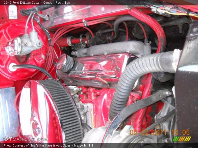 Red / Tan 1940 Ford DeLuxe Custom Coupe