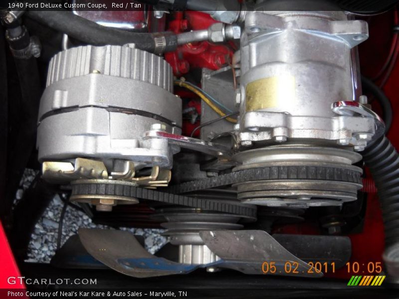 Red / Tan 1940 Ford DeLuxe Custom Coupe