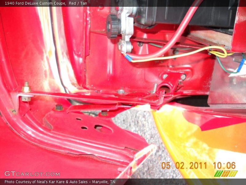 Red / Tan 1940 Ford DeLuxe Custom Coupe