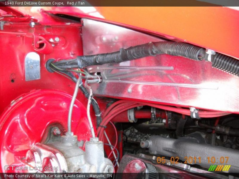 Red / Tan 1940 Ford DeLuxe Custom Coupe