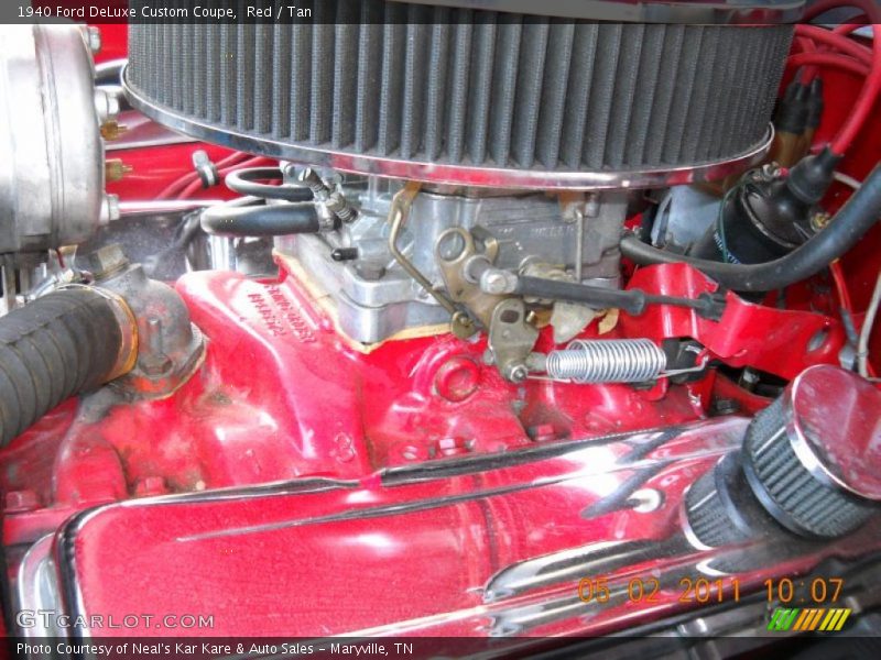 Red / Tan 1940 Ford DeLuxe Custom Coupe