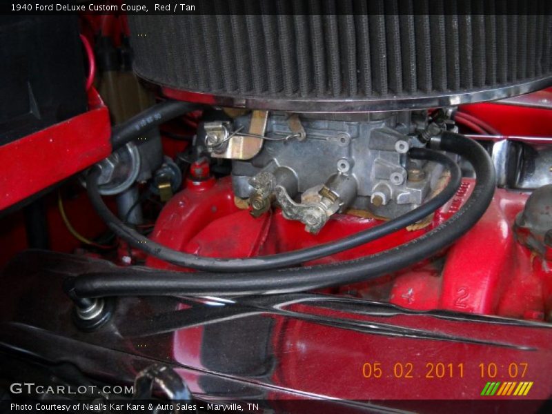 Red / Tan 1940 Ford DeLuxe Custom Coupe