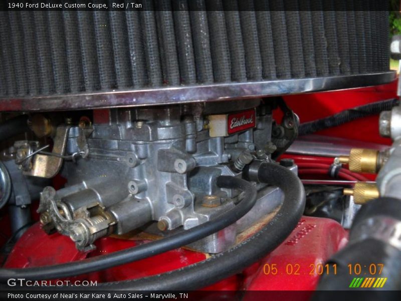 Red / Tan 1940 Ford DeLuxe Custom Coupe