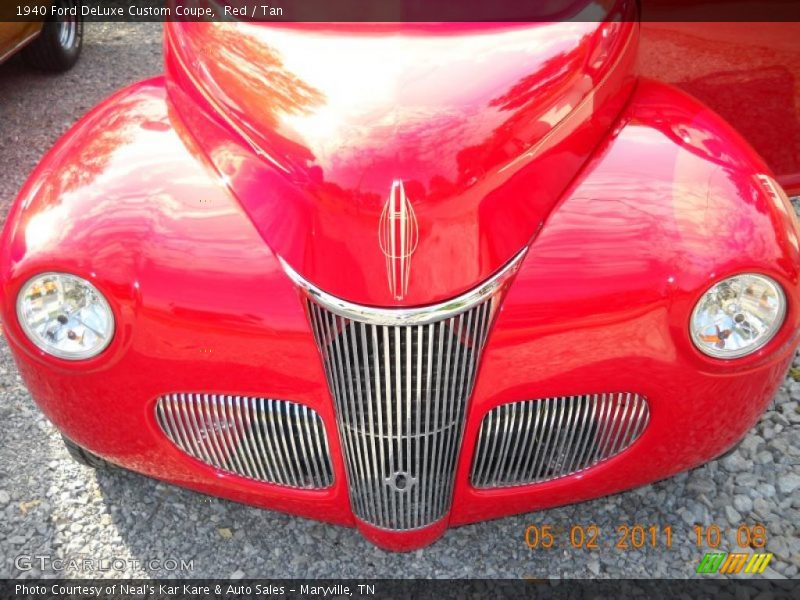 Red / Tan 1940 Ford DeLuxe Custom Coupe