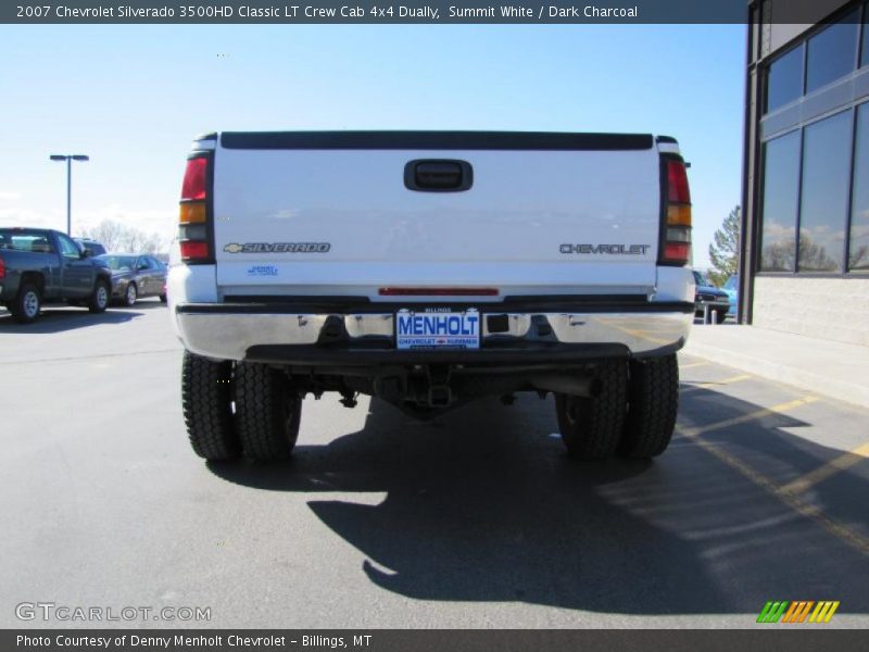 Summit White / Dark Charcoal 2007 Chevrolet Silverado 3500HD Classic LT Crew Cab 4x4 Dually