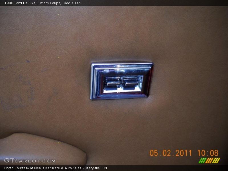 Red / Tan 1940 Ford DeLuxe Custom Coupe