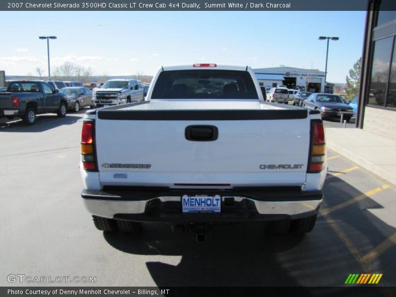 Summit White / Dark Charcoal 2007 Chevrolet Silverado 3500HD Classic LT Crew Cab 4x4 Dually