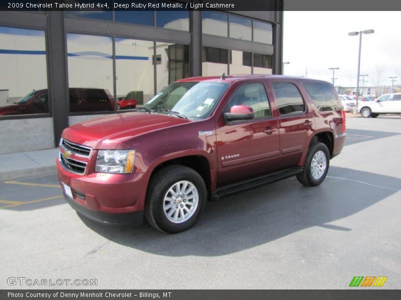 Deep Ruby Red Metallic / Light Cashmere 2009 Chevrolet Tahoe Hybrid 4x4