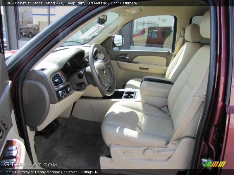 Deep Ruby Red Metallic / Light Cashmere 2009 Chevrolet Tahoe Hybrid 4x4