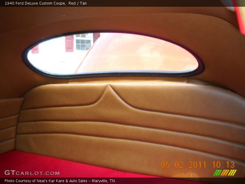 Red / Tan 1940 Ford DeLuxe Custom Coupe